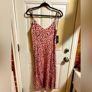 Cheetah Print Midi Dress